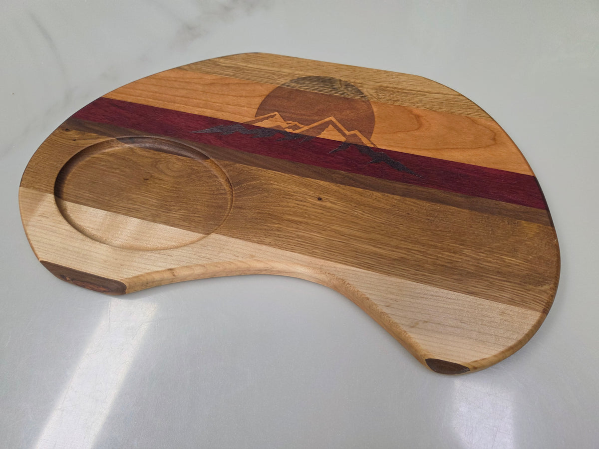 Par-cuterie board with golf ball plates
