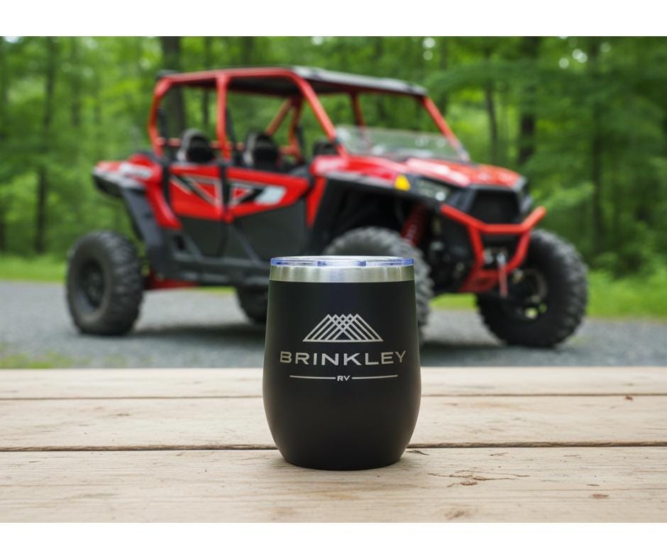 Brinkley RV Wine Tumbler, 12oz Insulated Metal Cup