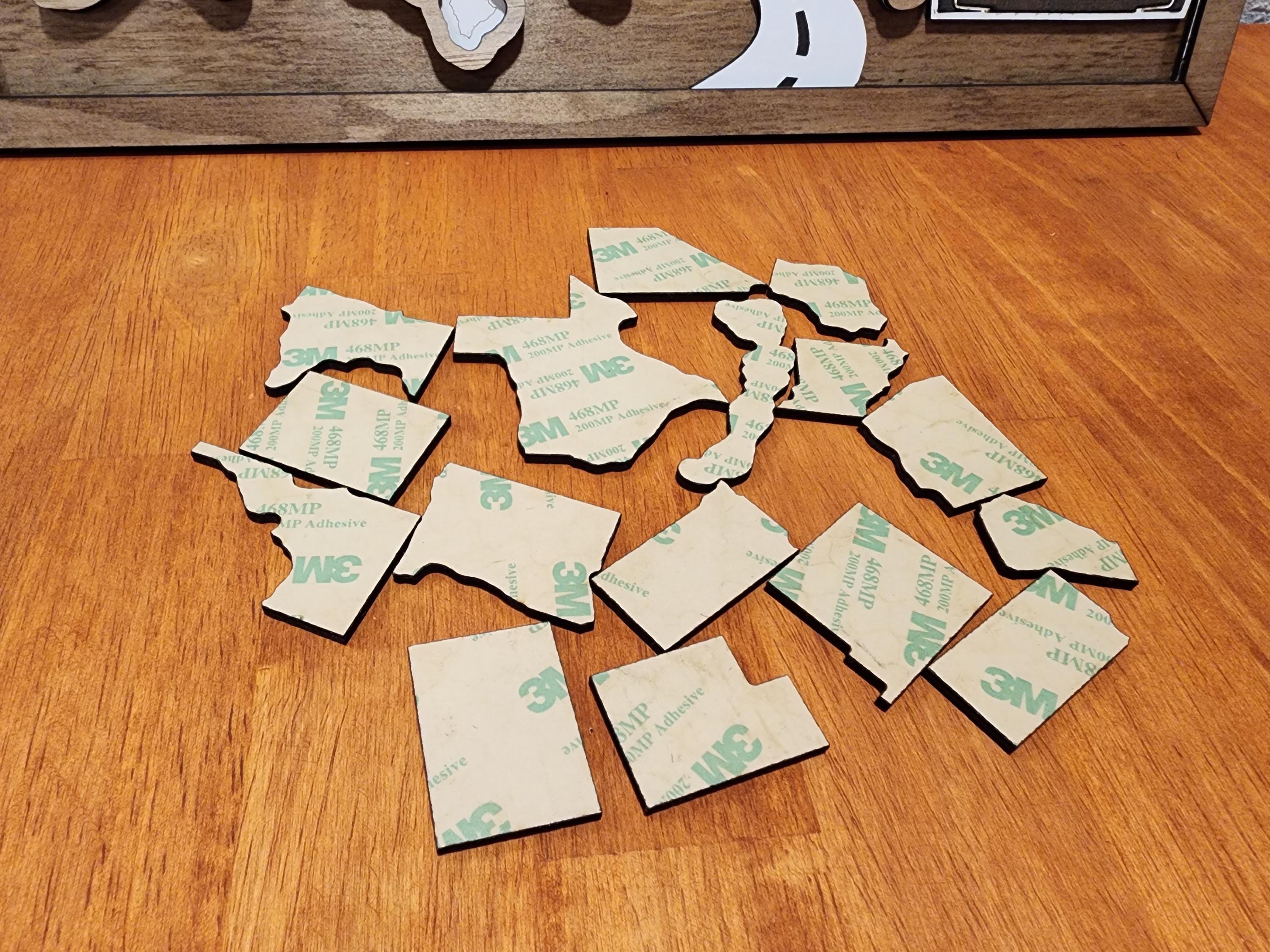 Brinkley Themed USA Travel Map