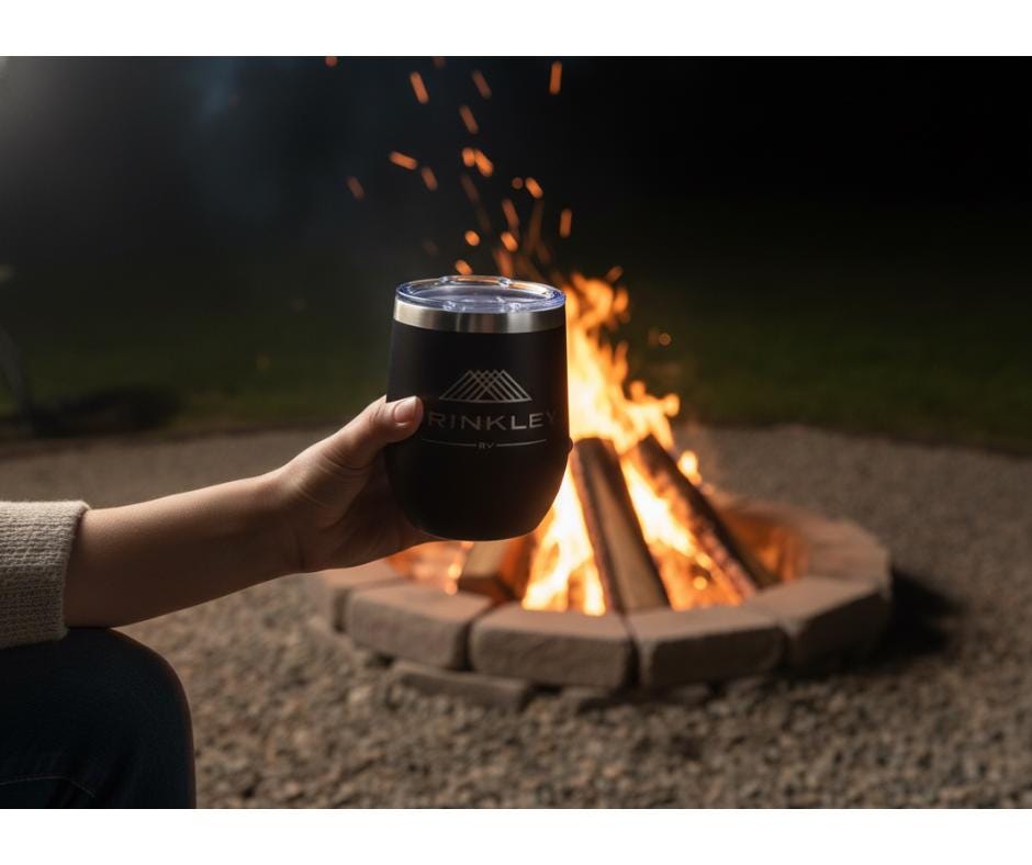Brinkley RV Wine Tumbler, 12oz Insulated Metal Cup