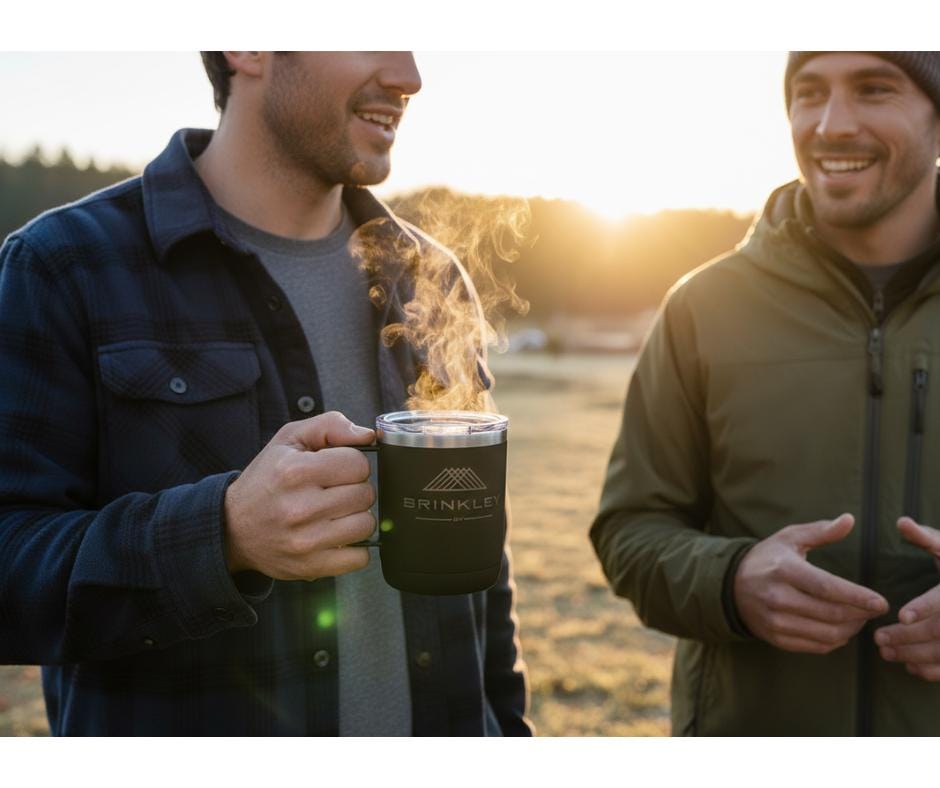 Brinkley RV Coffee Tumbler, 12oz Metal Travel Cup