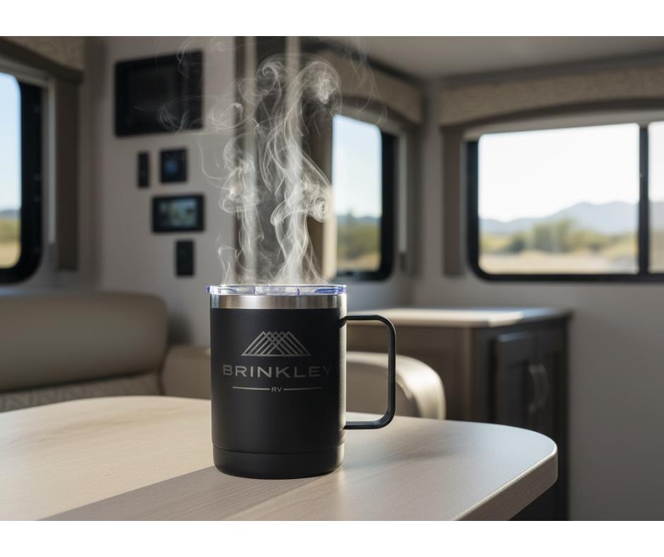 Brinkley RV Coffee Tumbler, 12oz Metal Travel Cup