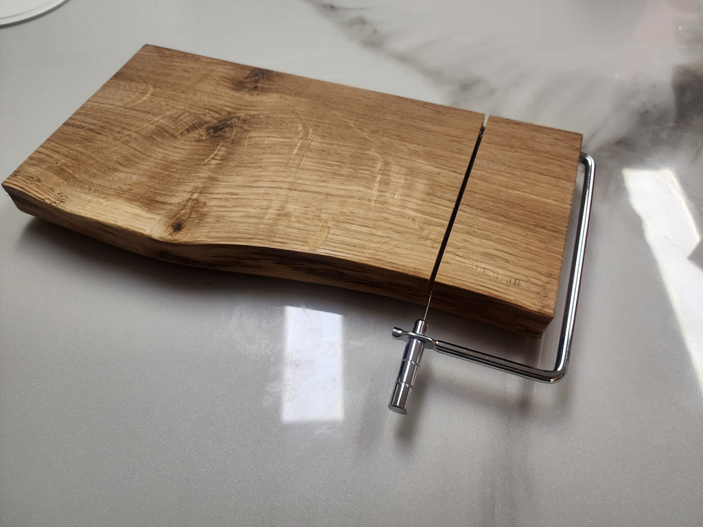 Live edge cheese slicing board
