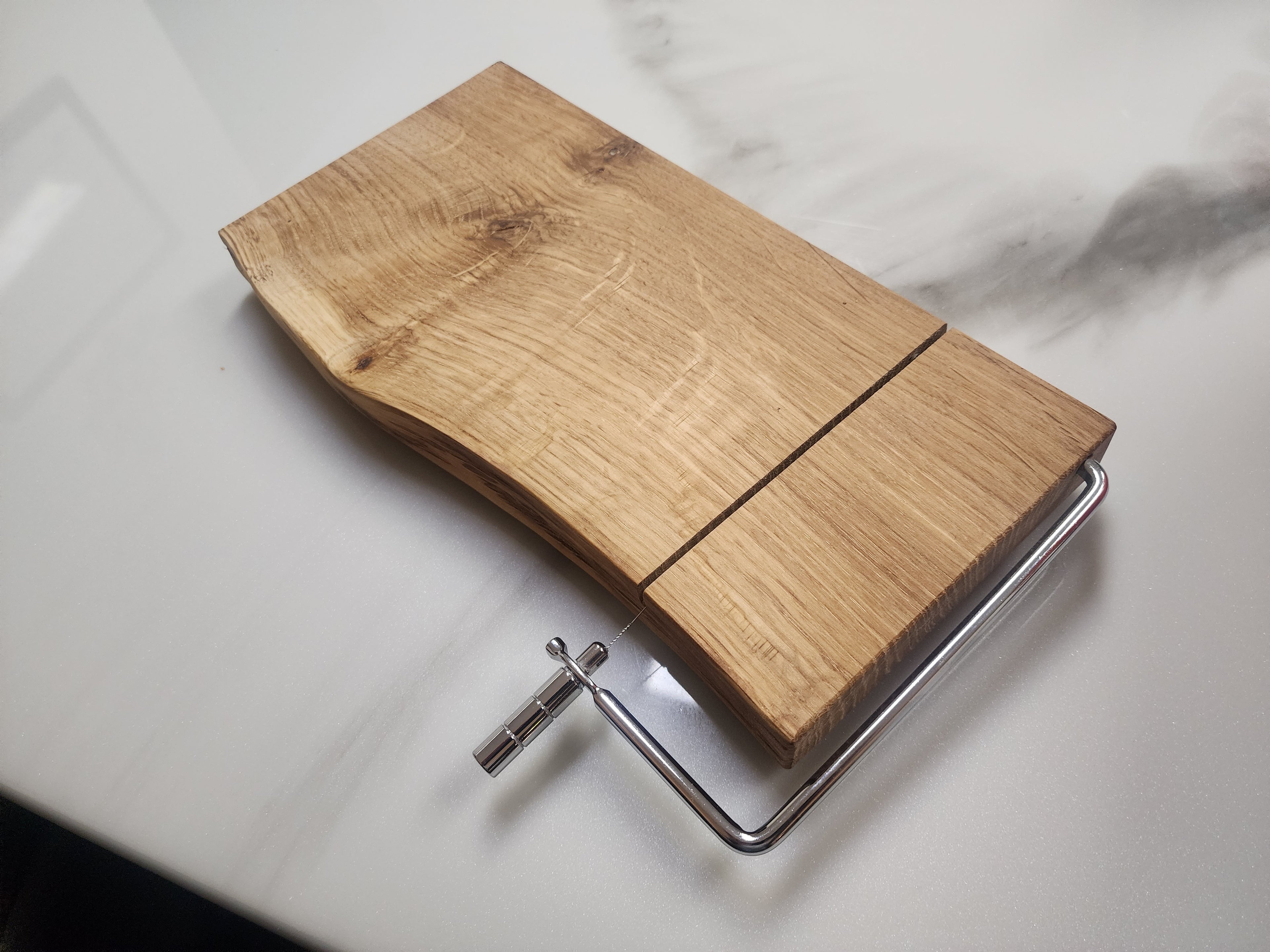 Live edge cheese slicing board